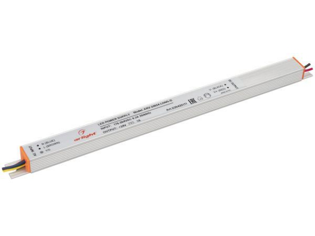 Блок питания ARV-24024-LONG-D (24V, 1A, 24W) (Arlight, IP20 Металл, 2 года) фото:5