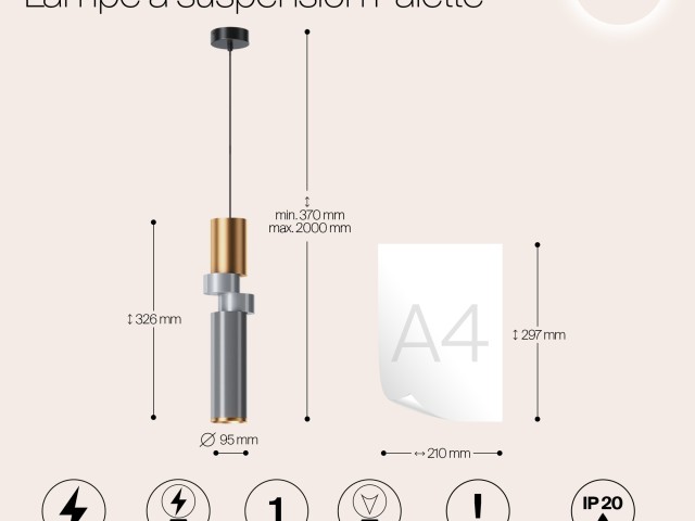 Подвесной светильник Maytoni MOD303PL-01CFL3 фото:15
