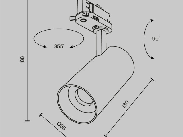 Трековый светильник Technical TR197-3-20WCCT-M-W фото:9