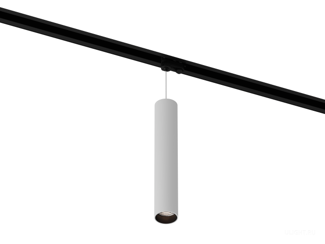 Подвесной трековый светильник HOKASU Tube Hang TR4 (55-320/ral9003 – 10w/3090/10deg) фото:1