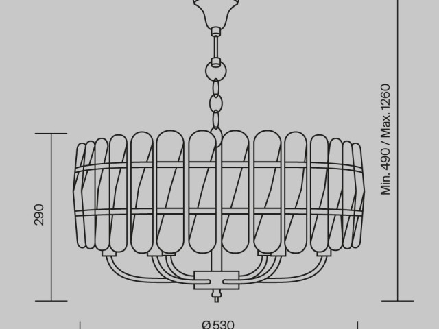 Подвесной светильник Maytoni MOD122PL-06BS фото:20
