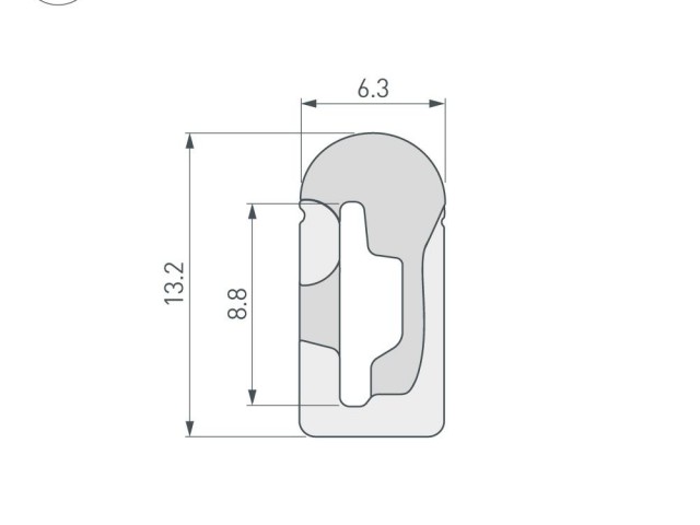 Силиконовый профиль WPH-FLEX-0613-SIDE-S8-10m WHITE (Arlight, Силикон) фото:5