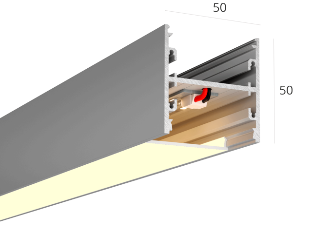 Линейный светильник HOKASU S50 U&D (Anod/1250mm/LT70 — 3K/28W) фото:3