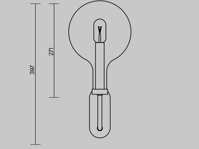 Настенный светильник (бра) Maytoni MOD333WL-01BS фото:1