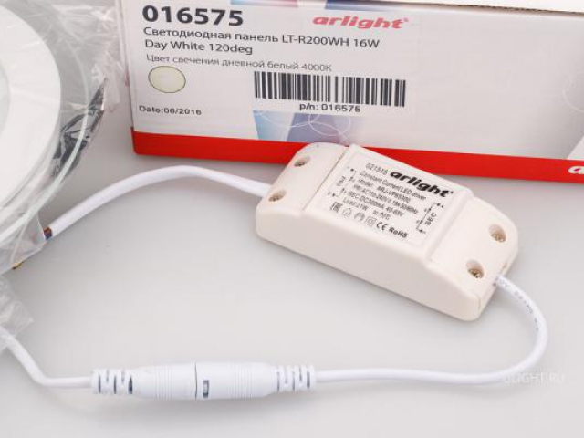 Светодиодная панель LT-R200WH 16W Day White 120deg (Arlight, IP40 Металл, 3 года) фото:2