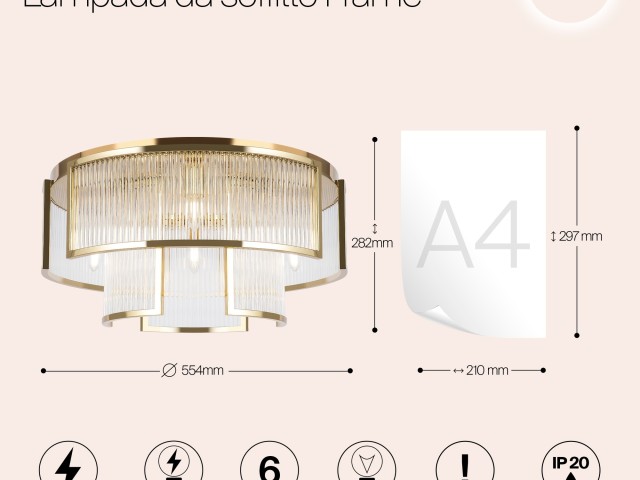 Потолочный светильник Maytoni MOD174CL-06G фото:8
