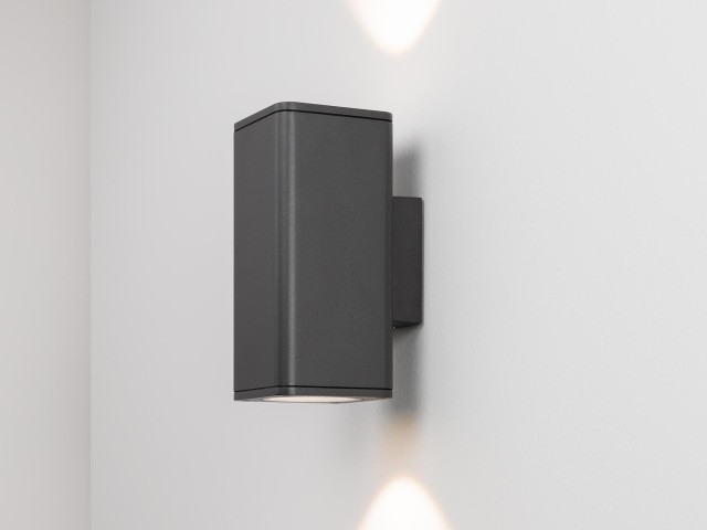 Светильник LGD-EVO-WALL-TWIN-S100x100-2x12W Warm3000 (GR, 44 deg, 230V) (Arlight, IP54 Металл, 3 года) фото:1