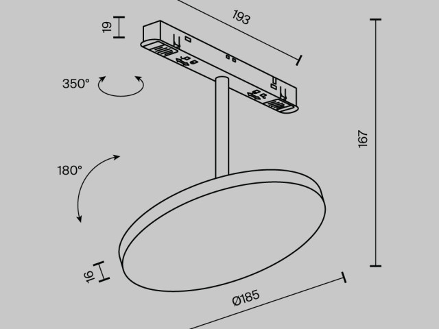 Трековый светильник Technical TR131-2-15W4K-B фото:11