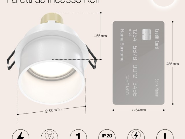 Встраиваемый светильник Technical DL050-01W фото:20