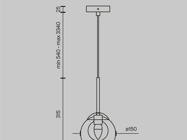 Подвесной светильник Maytoni MOD521PL-01G1 фото:9