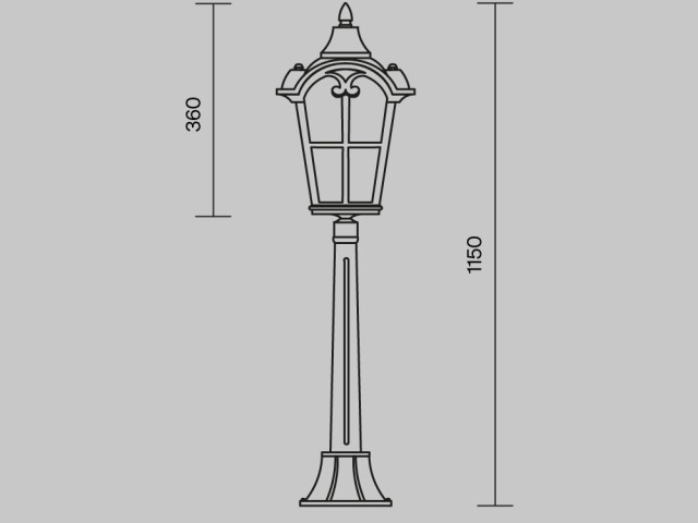 Ландшафтный светильник Outdoor O413FL-01BZ1 фото:12