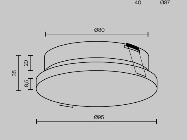 Встраиваемый светильник Technical DL067-GX53-W фото:9