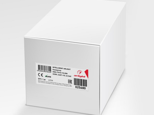 INTELLIGENT ARLIGHT Конвертер KNX-710-0-10-DIN (230V, 4x0/1-10, 4x16A) (IARL, IP20 Пластик, 2 года) фото:7