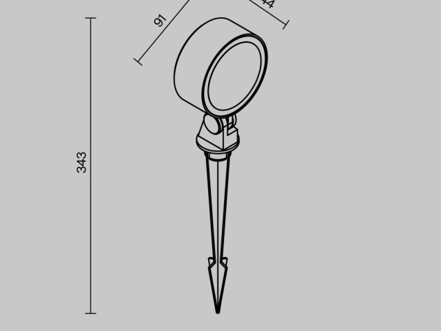 Ландшафтный светильник Outdoor O495FL-L18B3K фото:2