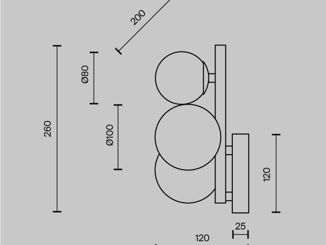 Настенный светильник (бра) Maytoni MOD545WL-03BS фото:19