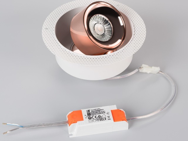 Светильник SP-PLURIO-BUILT-TRIMLESS-R160-9W Day4000 (WH-COP, 36 deg, 230V) (Arlight, IP20 Металл, 3 года) фото:2