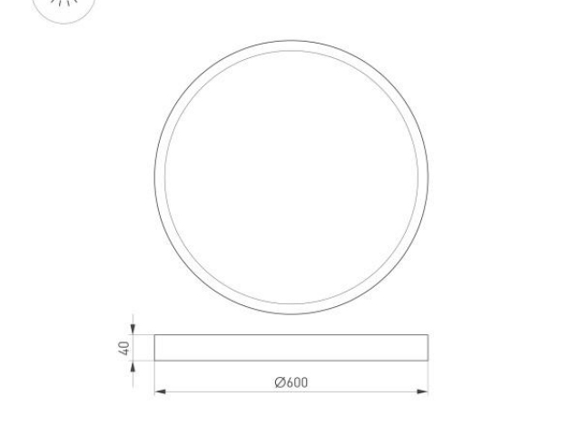 Светильник SP-BASIC-R600-48W Warm3000 (WH, 120 deg, 230V) (Arlight, IP40 Металл, 3 года) фото:3