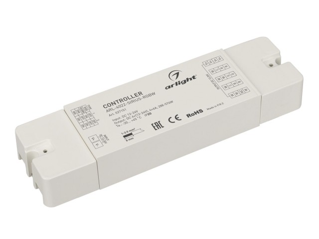 Контроллер ARL-4022-SIRIUS-RGBW (12-24V, 4x6A, 2.4G) (Arlight, IP20 Пластик, 3 года) фото:6