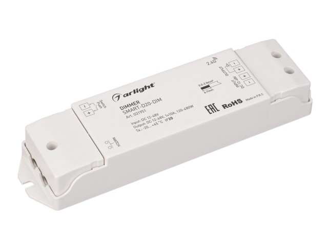 Диммер SMART-D20-DIM (12-48V, 1x10A, 2.4G) (Arlight, IP20 Пластик, 5 лет) фото:5