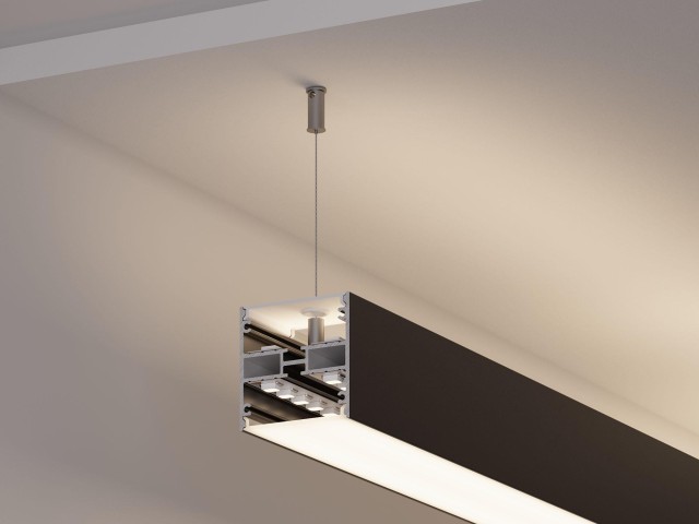 Профиль LINE-5050-DUAL-2000 ANOD BLACK (Arlight, Алюминий) фото:4