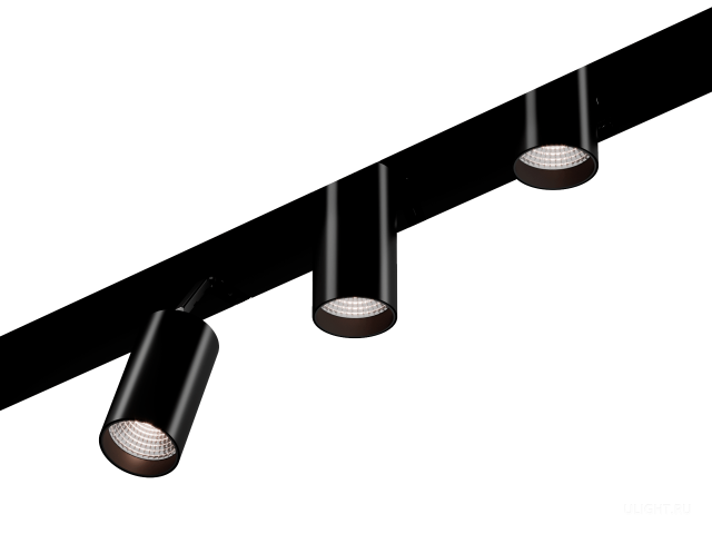 Трековый светильник HOKASU Tube HIDE TR4 (85-130/ral9005 – 30w/5097/24deg) фото:1