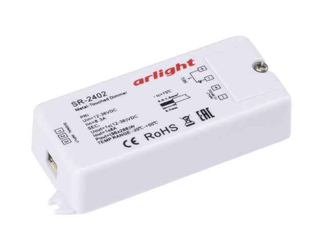 Диммер SR-2402 (12-36V, 96-288W, Metal-Touch) (Arlight, -) фото:3