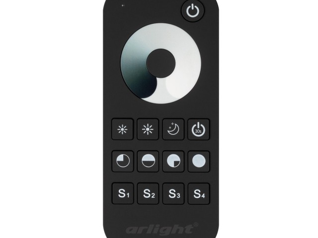 Пульт SMART-R24-DIM Black (1 зона, 2.4G) (Arlight, IP20 Пластик, 5 лет) фото:5