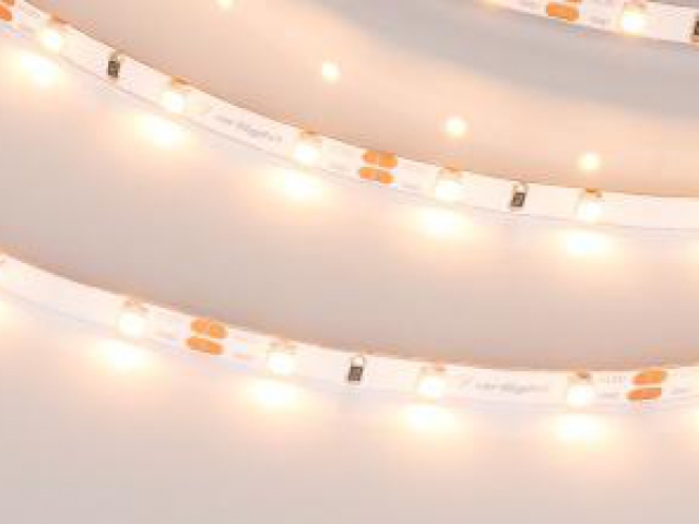 Лента RT-A60-5mm 12V Warm2400 (4.8 W/m, IP20, 2835, 5m) (Arlight, узкая) фото:9