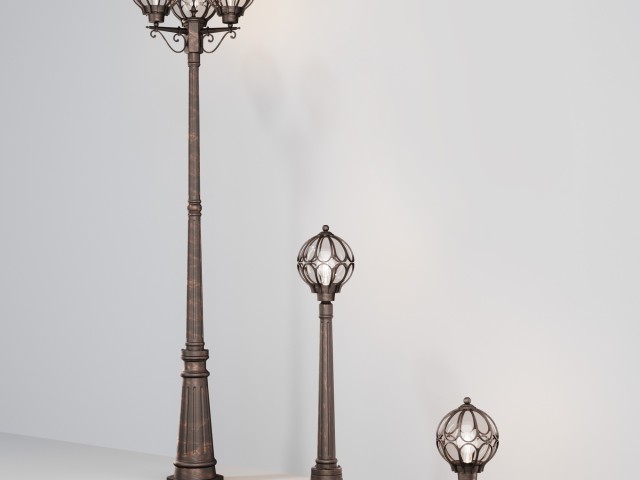 Садово-парковый светильник Outdoor O023FL-03G фото:7