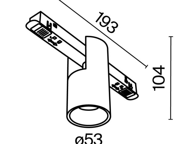Трековый светильник Technical TR122-2-7W3K-B фото:14