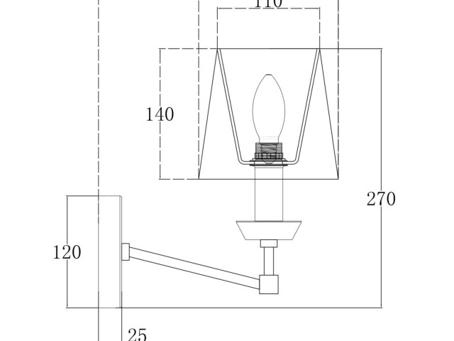 Настенный светильник (бра) Maytoni MOD064WL-01N фото:5