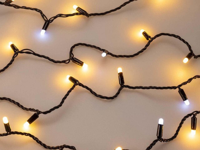 Светодиодная гирлянда ARD-STRING-CLASSIC-10000-BLACK-100LED-MILK-FLASH Warm (230V, 7W) (Ardecoled, IP65) фото:2