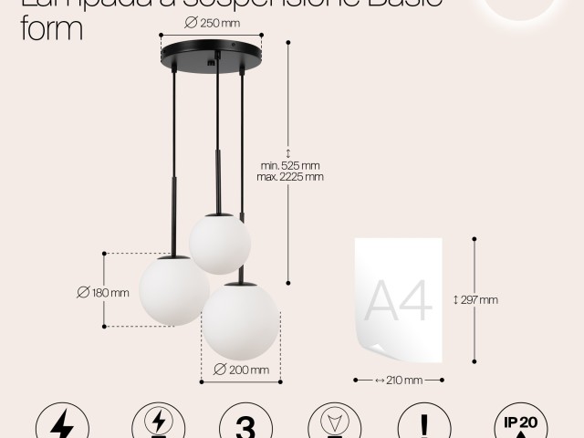Подвесной светильник Maytoni MOD321PL-03B фото:5