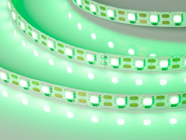 Лента RT 2-5000 12V Cx1 Green 2x (5060, 360 LED, LUX) (Arlight, 15.6 Вт/м, IP20) фото:5