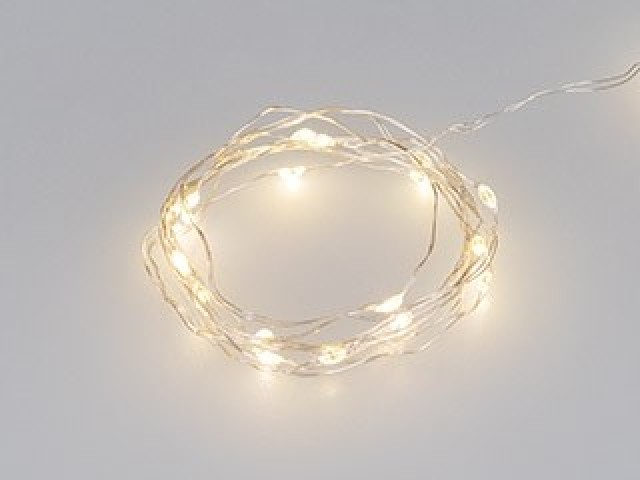 Светодиодная гирлянда ARD-DEW-HOME-2000-CLEAR-20LED-STD Warm3000 (3V, Battery Pack) (Ardecoled, IP20) фото:1