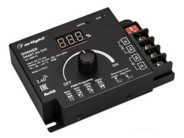 Диммер SMART-D4-DIM (12-24V, 1x20A. 2.4G) (Arlight, IP20 Металл, 5 лет) фото:7