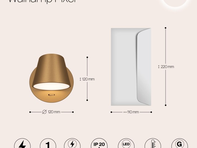 Настенный светильник (бра) Maytoni MOD421WL-L6BS3K фото:15