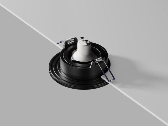 Встраиваемый светильник Technical DL061-GU10-B фото:5