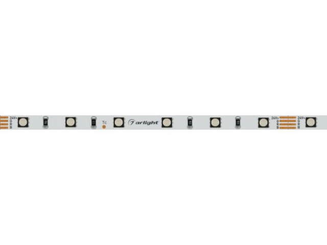 Лента MINI-F60-5mm 24V RGB (6 W/m, IP20, 3535, 5m) (Arlight, узкая) фото:9