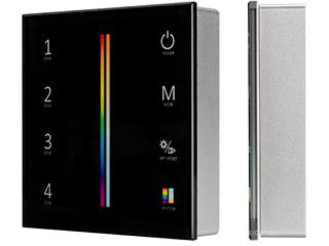 Панель Sens SMART-P55-MULTI Black (3V, 4 зоны, 2.4G) (Arlight, IP20 Пластик, 5 лет) фото:10