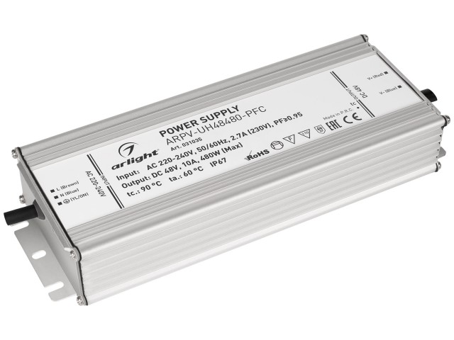 Блок питания ARPV-UH48480-PFC (48V, 10A, 480W) (Arlight, IP67 Металл, 7 лет) фото:3