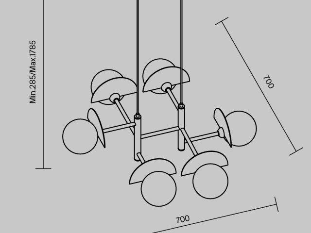 Подвесной светильник Freya FR5391PL-06CFL фото:8