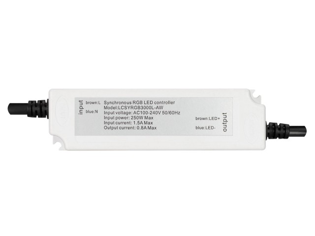Контроллер ARD-CLASSIC-SYNC-RGB-3000LED Black (230V, 250W, RF ПДУ) (Ardecoled, Закрытый) фото:1