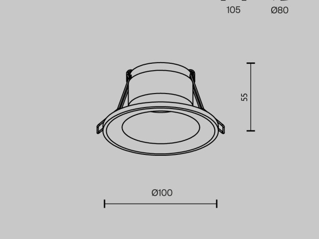 Встраиваемый светильник Technical DL094-GU10-W фото:9