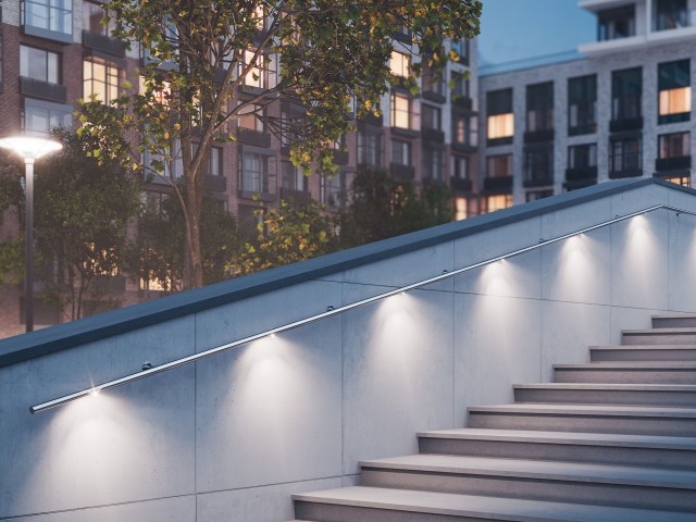 Светильник ALT-LODESTAR-HANDRAIL-R27-1.5W Warm3000 (SL, 70 deg, 12-24V) (Arlight, IP67 Металл, 3 года) фото:1