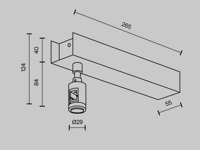 Комплектующие для систем освещения с токоведущими элементами Technical TRA156C-BB1-PT фото:3