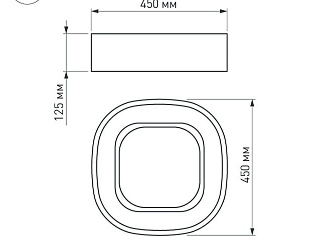 Светильник SP-TOR-QUADRAT-S450x450-35W Warm3000 (WH, 120 deg) (Arlight, IP20 Металл, 3 года) фото:10