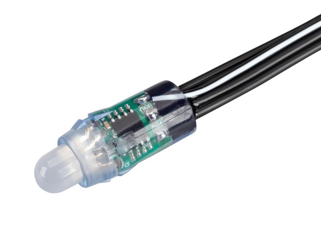 Герметичный управляемый модуль SPI-UVR-D12 12V RGB-BPT (0.3W, IP67, 90 deg) (Arlight, Пластик, 5 лет) фото:1