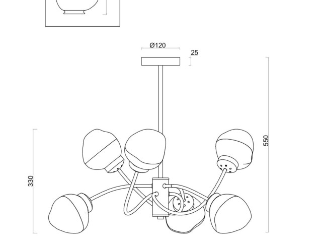 Люстра Freya FR8017PL-06MG фото:13