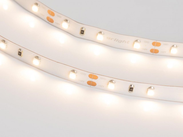 Лента RT 2-5000 12V Warm2700 (3528, 300 LED, LUX) (Arlight, 4.8 Вт/м, IP20) фото:9